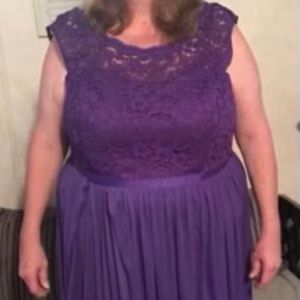 Bridesmaid dress size 24 purple